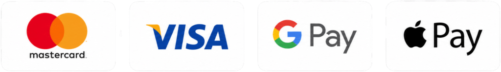 Selection of payment types LittleWinzClub accepts