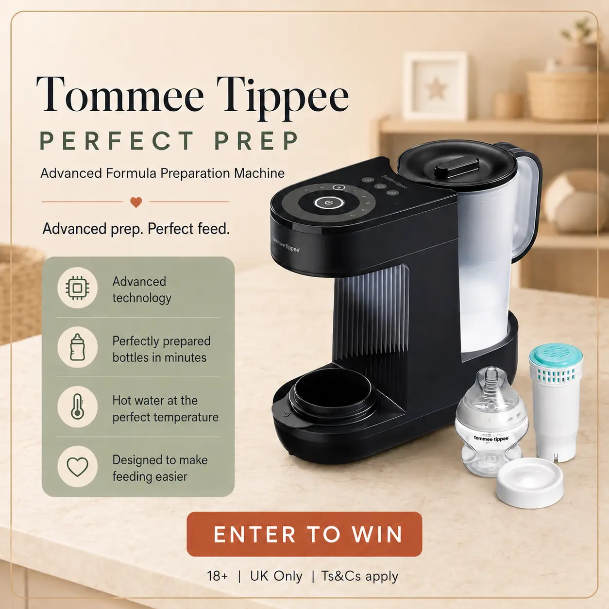 Win a Tommee Tippee Perfect Prep Machine